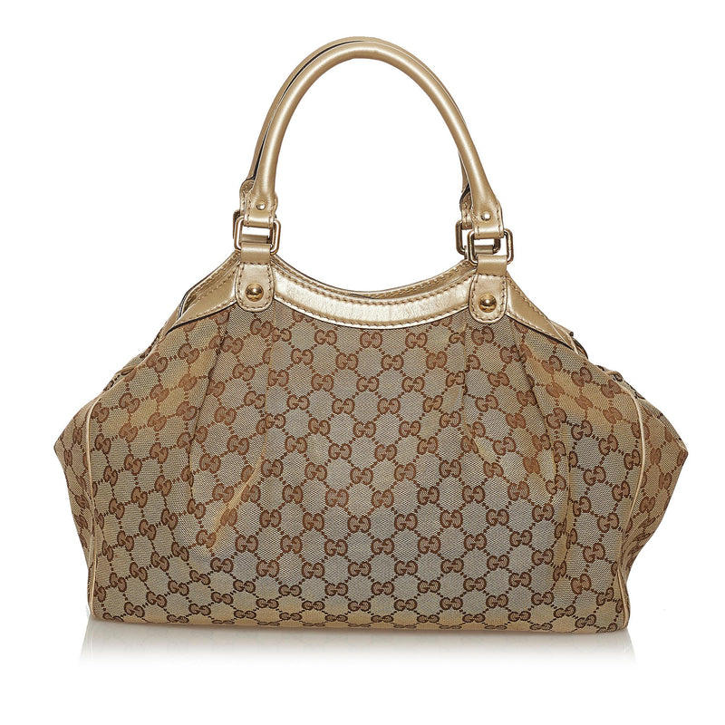 Gucci GG Canvas Sukey Tote Bag (SHG-29286)