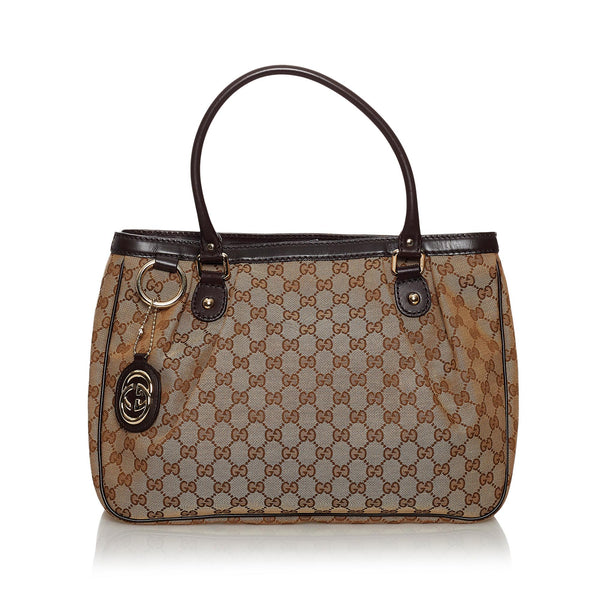 Gucci GG Canvas Sukey Tote Bag (SHG-30600)