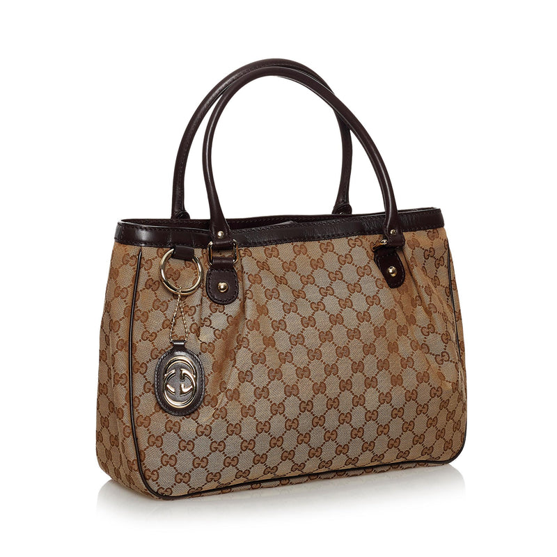 Gucci GG Canvas Sukey Tote Bag (SHG-30600)