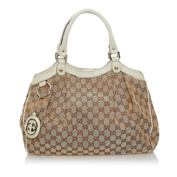 Gucci GG Canvas Sukey Tote Bag (SHG-31330)