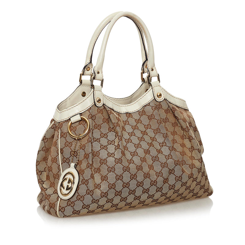 Gucci GG Canvas Sukey Tote Bag (SHG-31571)