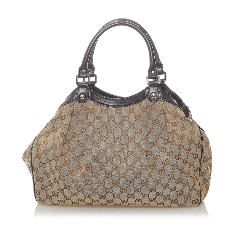 Gucci GG Canvas Sukey Tote Bag (SHG-32032)