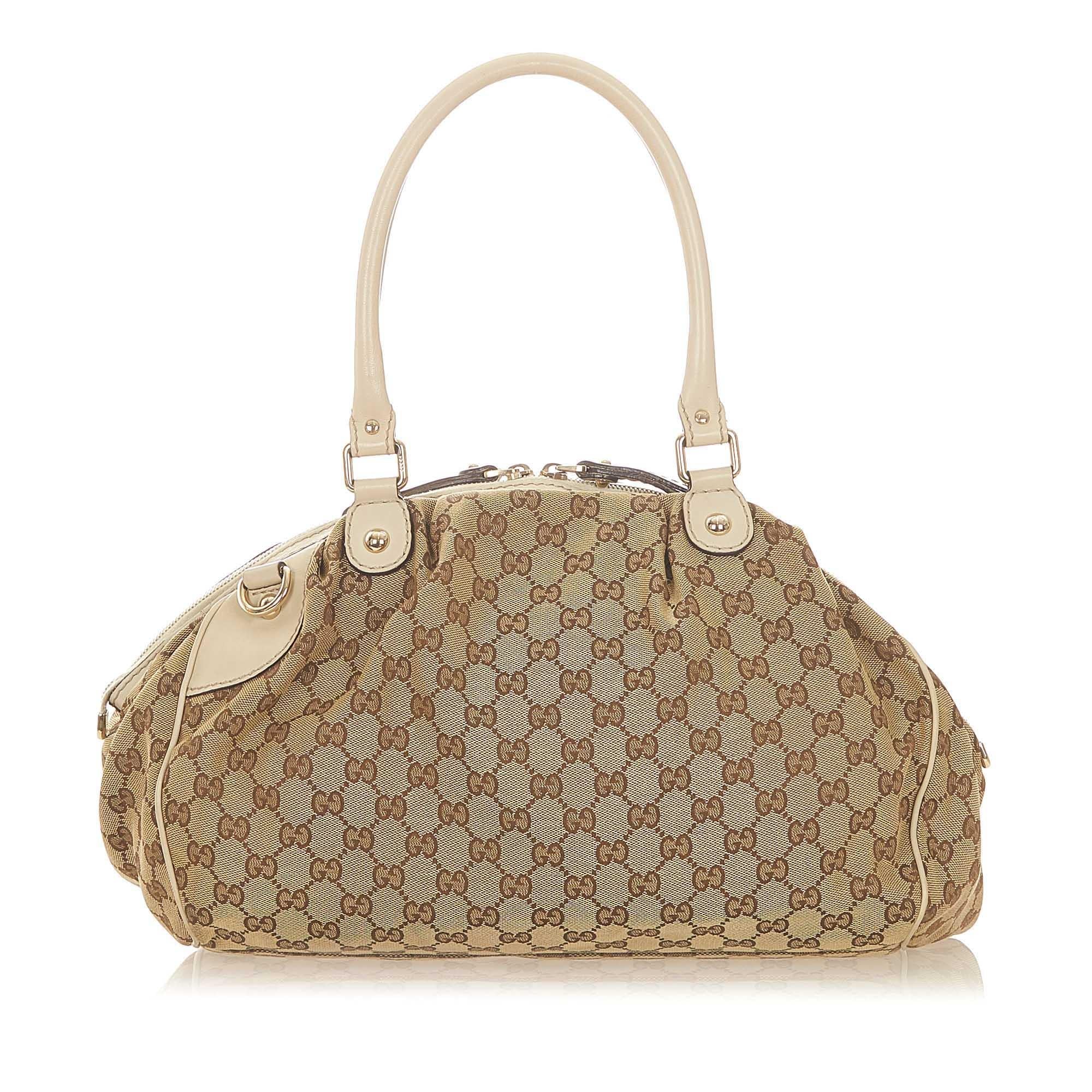 Gucci GG Canvas Sukey Tote Bag (SHG-32157)
