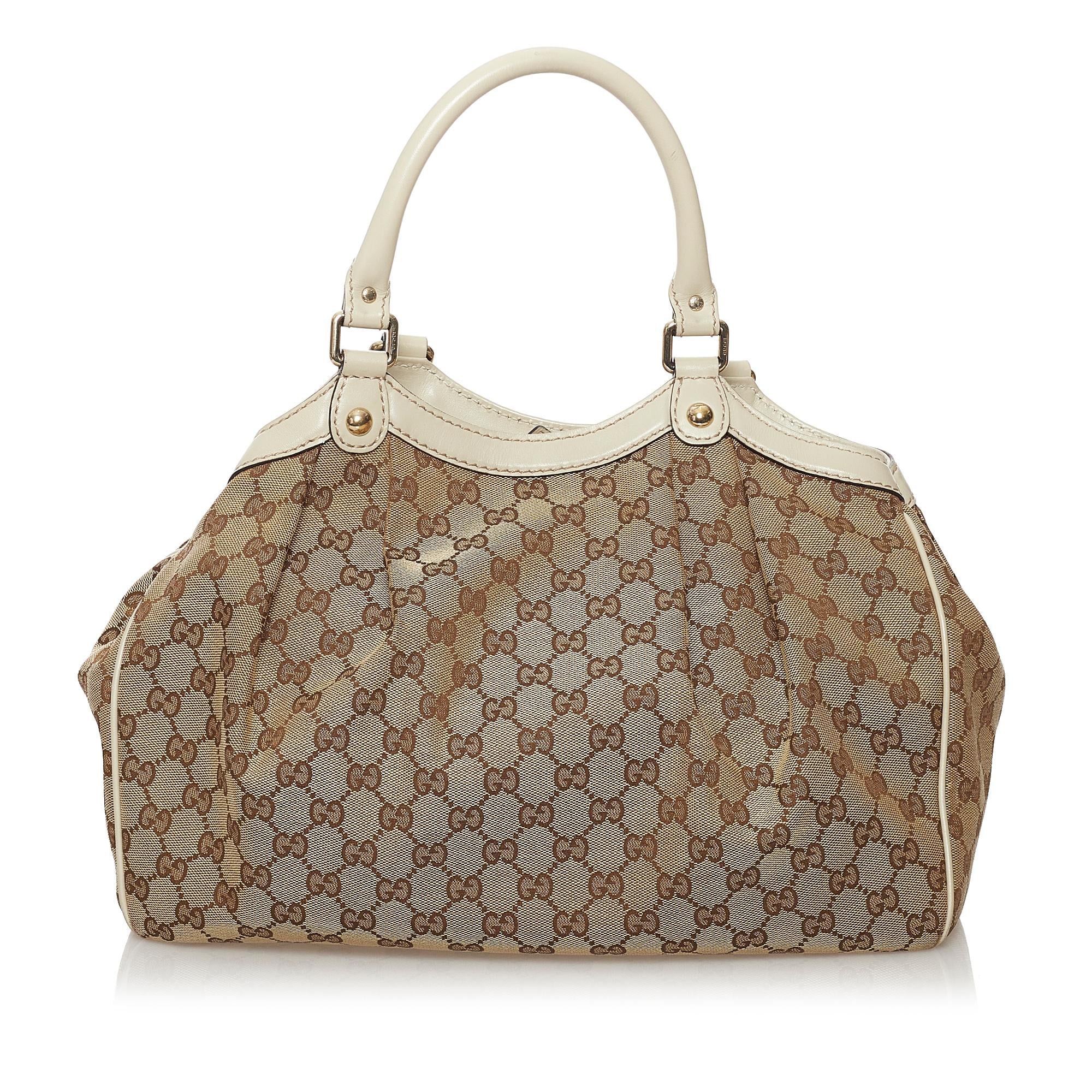 Gucci GG Canvas Sukey Tote Bag (SHG-32722)