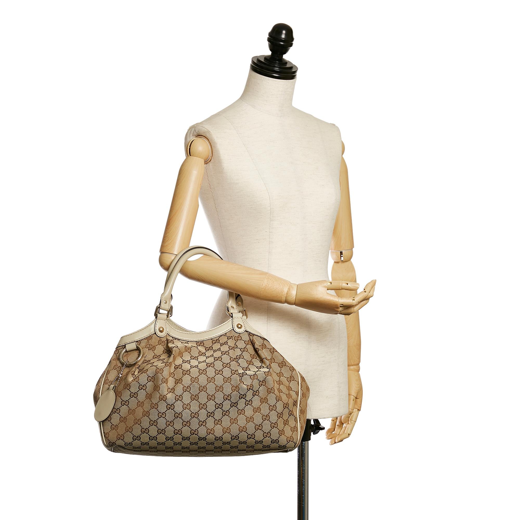 Gucci GG Canvas Sukey Tote Bag (SHG-32722)