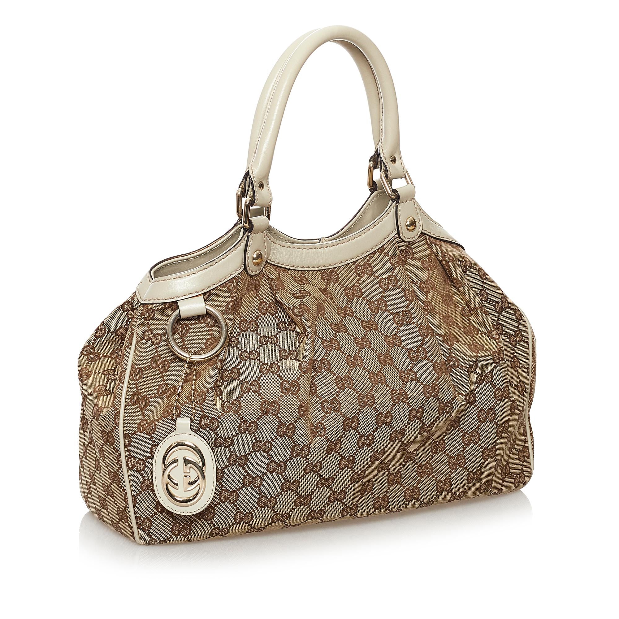 Gucci GG Canvas Sukey Tote Bag (SHG-32722)