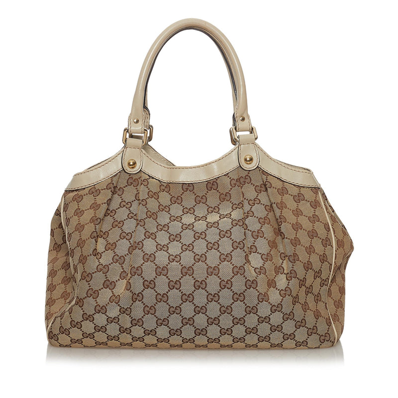 Gucci GG Canvas Sukey Tote Bag (SHG-34717)