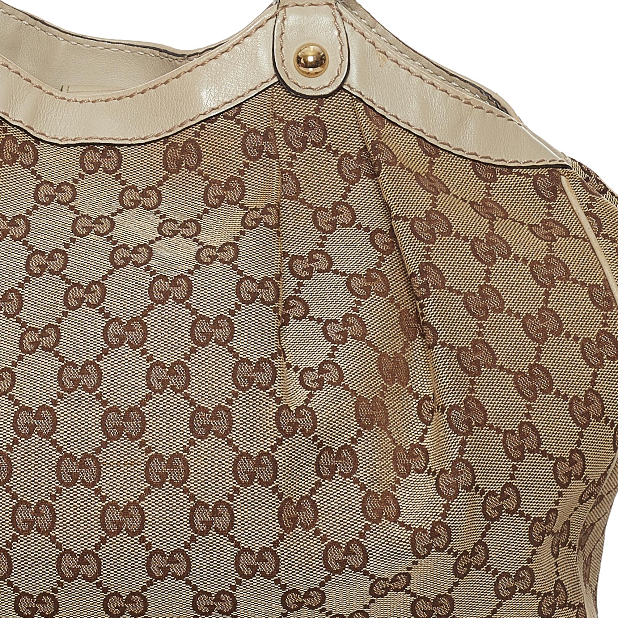 Gucci GG Canvas Sukey Tote Bag (SHG-34717)