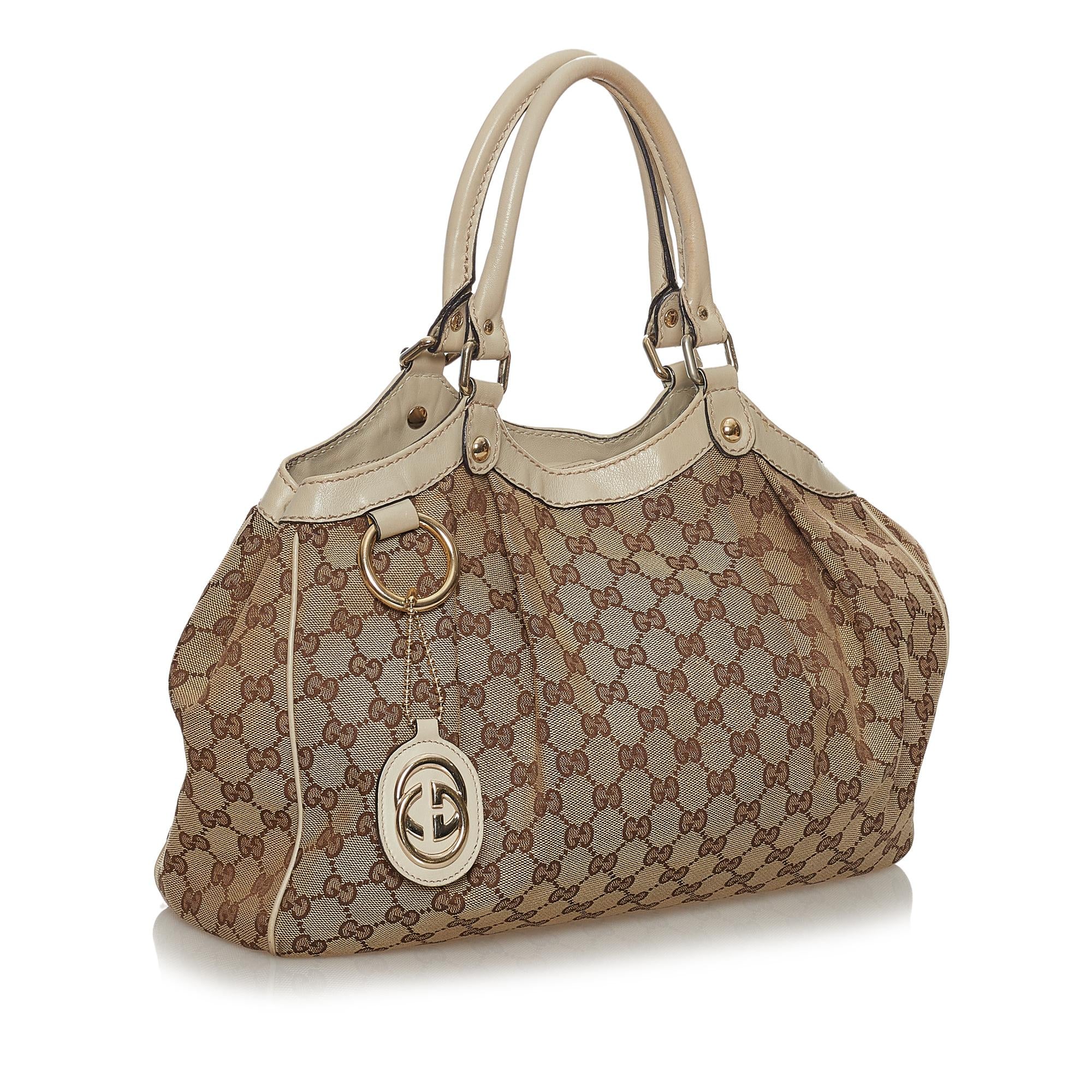 Gucci GG Canvas Sukey Tote Bag (SHG-34717)