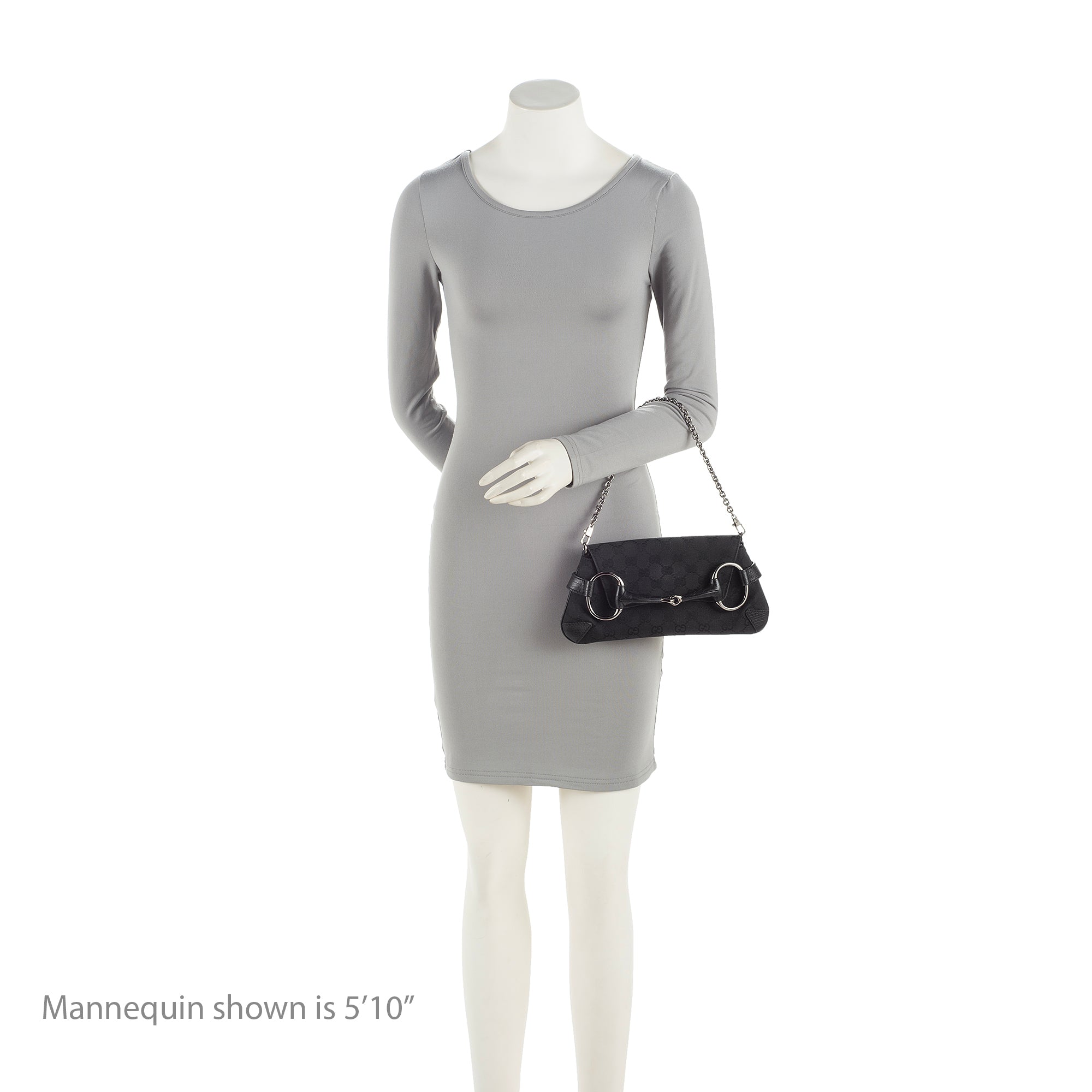 Gucci GG Canvas Tom Ford Horsebit Clutch (SHF-23391)