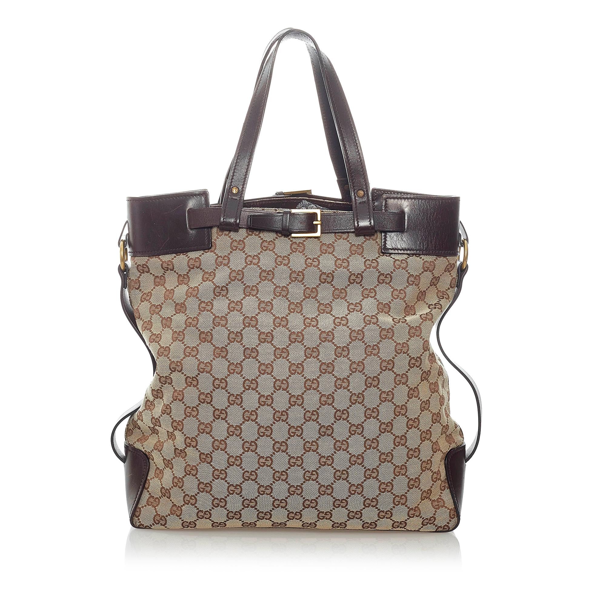 Gucci GG Canvas Tote Bag (SHG-32688)