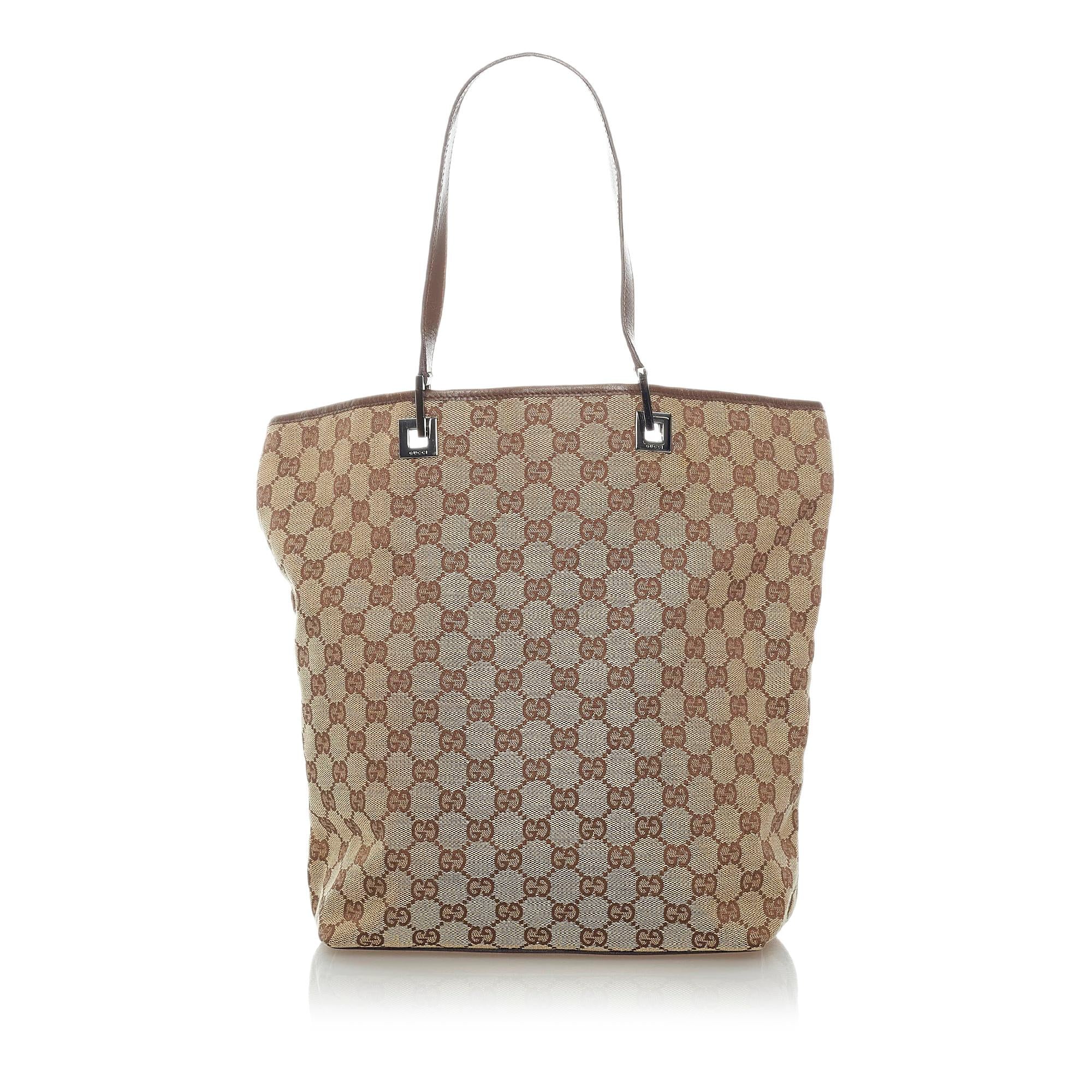 GUCCIトートバッグ Gucci GG Canvas Tote Bag (SHG-32936)