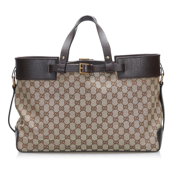 Gucci GG Canvas Tote Bag (SHG-PGgRlR)