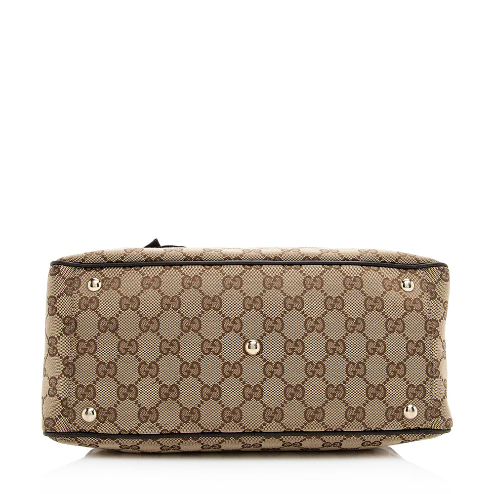 Gucci GG Canvas Trophy Boston Bag (SHF-20556)