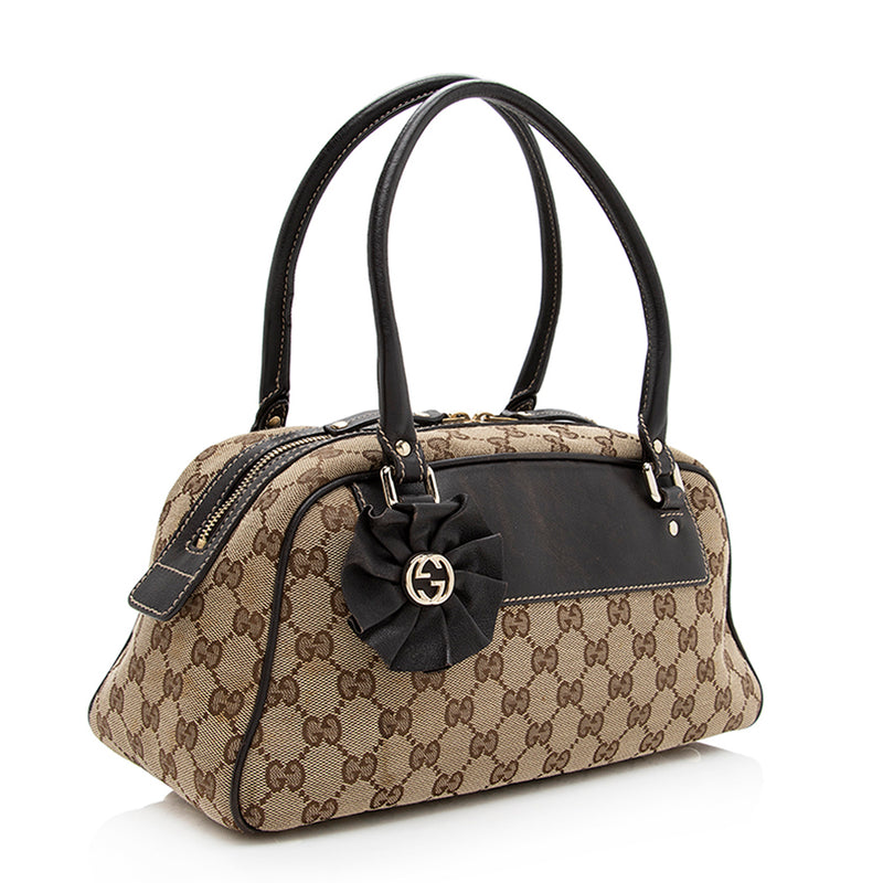 Gucci GG Canvas Trophy Boston Bag (SHF-20556)