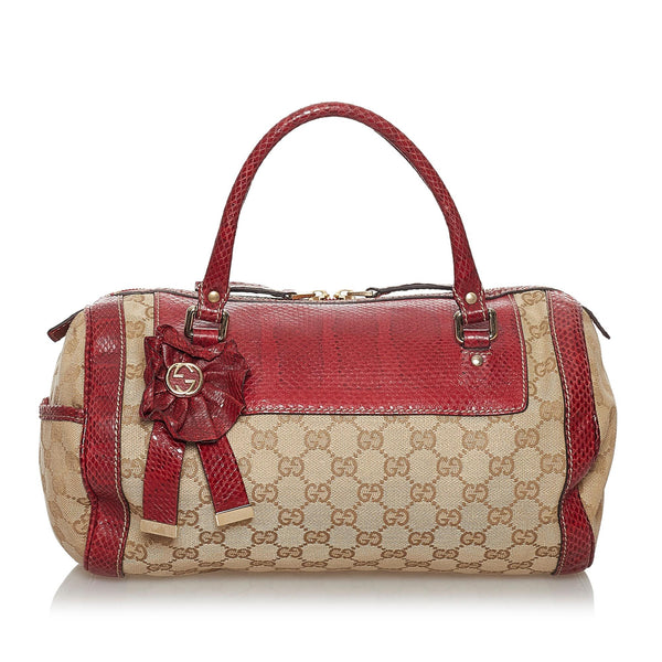 Gucci GG Canvas Trophy Handbag (SHG-30899)