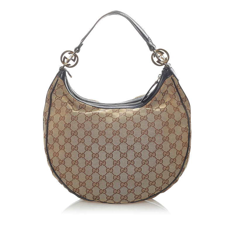 Gucci GG Canvas Twins Hobo Bag (SHG-30916) – LuxeDH