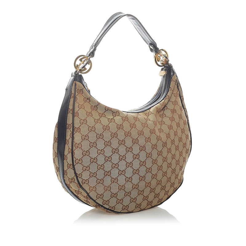 Gucci GG Canvas Twins Hobo Bag (SHG-30916)