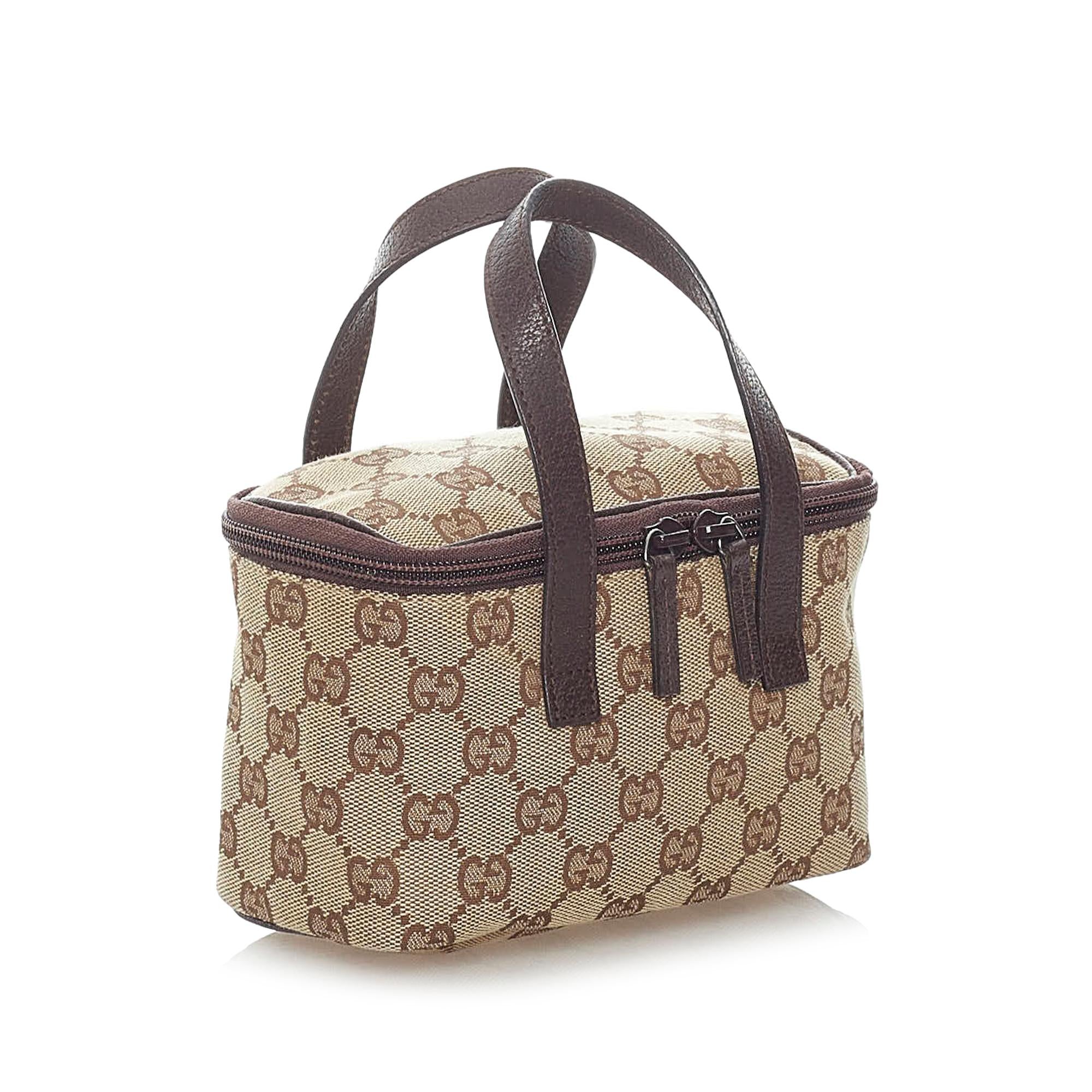 Gucci GG Canvas Vanity Bag (SHG-32768)