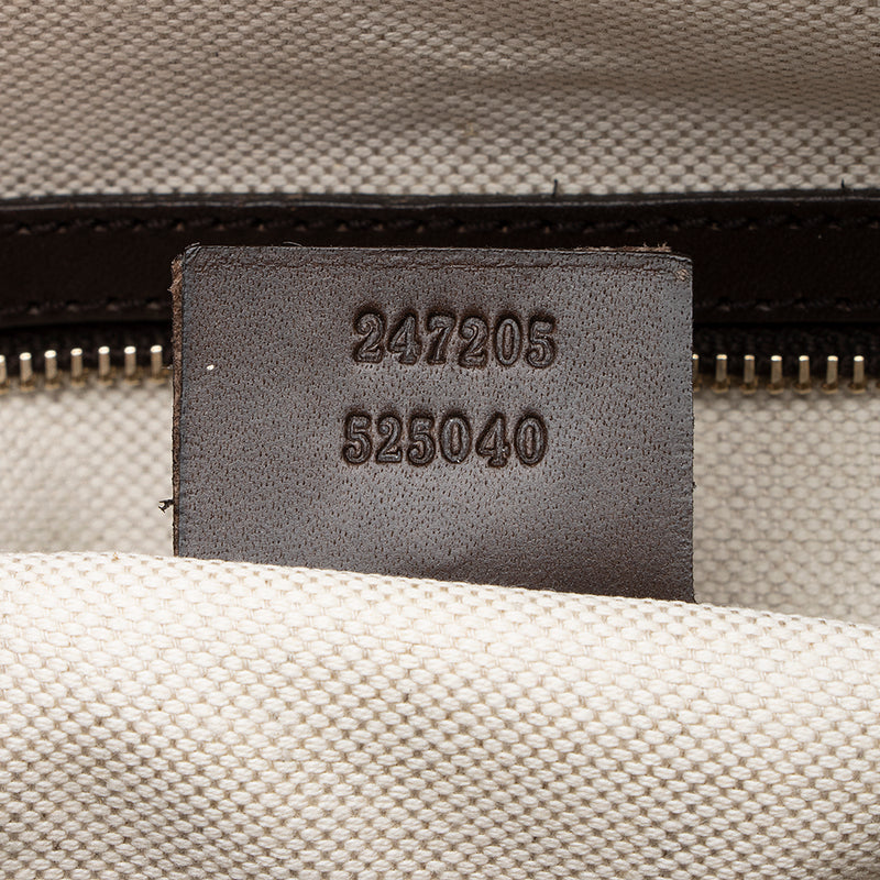 Gucci GG Canvas Vintage Web Medium Boston Bag (SHF-19337)