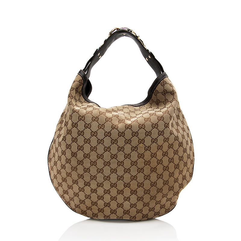 Gucci GG Canvas Wave Large Hobo (SHF-17499)