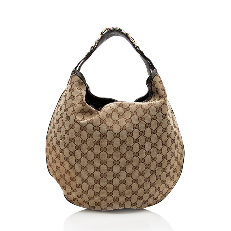 Gucci GG Canvas Wave Large Hobo (SHF-17499)