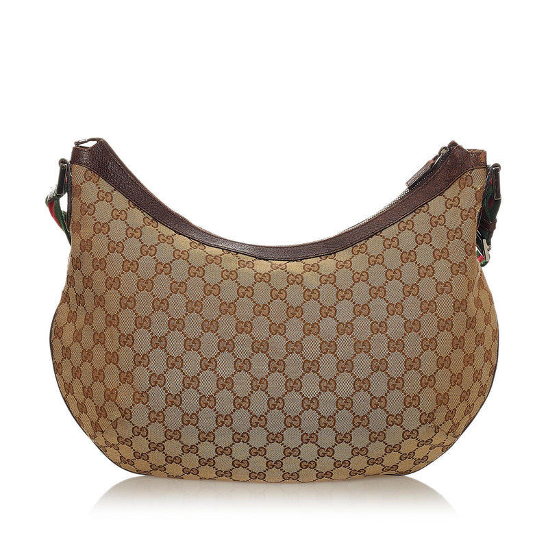 Gucci GG Canvas Web Crossbody Bag (SHG-27205)