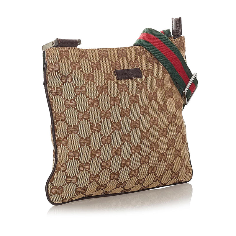 Gucci GG Canvas Web Crossbody Bag (SHG-27859)