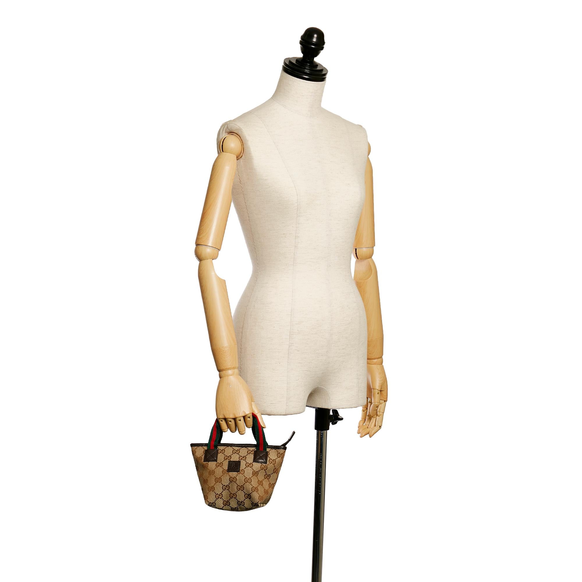 Gucci GG Canvas Web Handbag (SHG-32691)