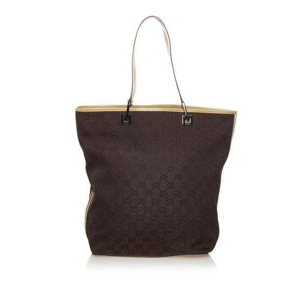 Gucci GG Canvas Web Tote Bag (SHG-36167)