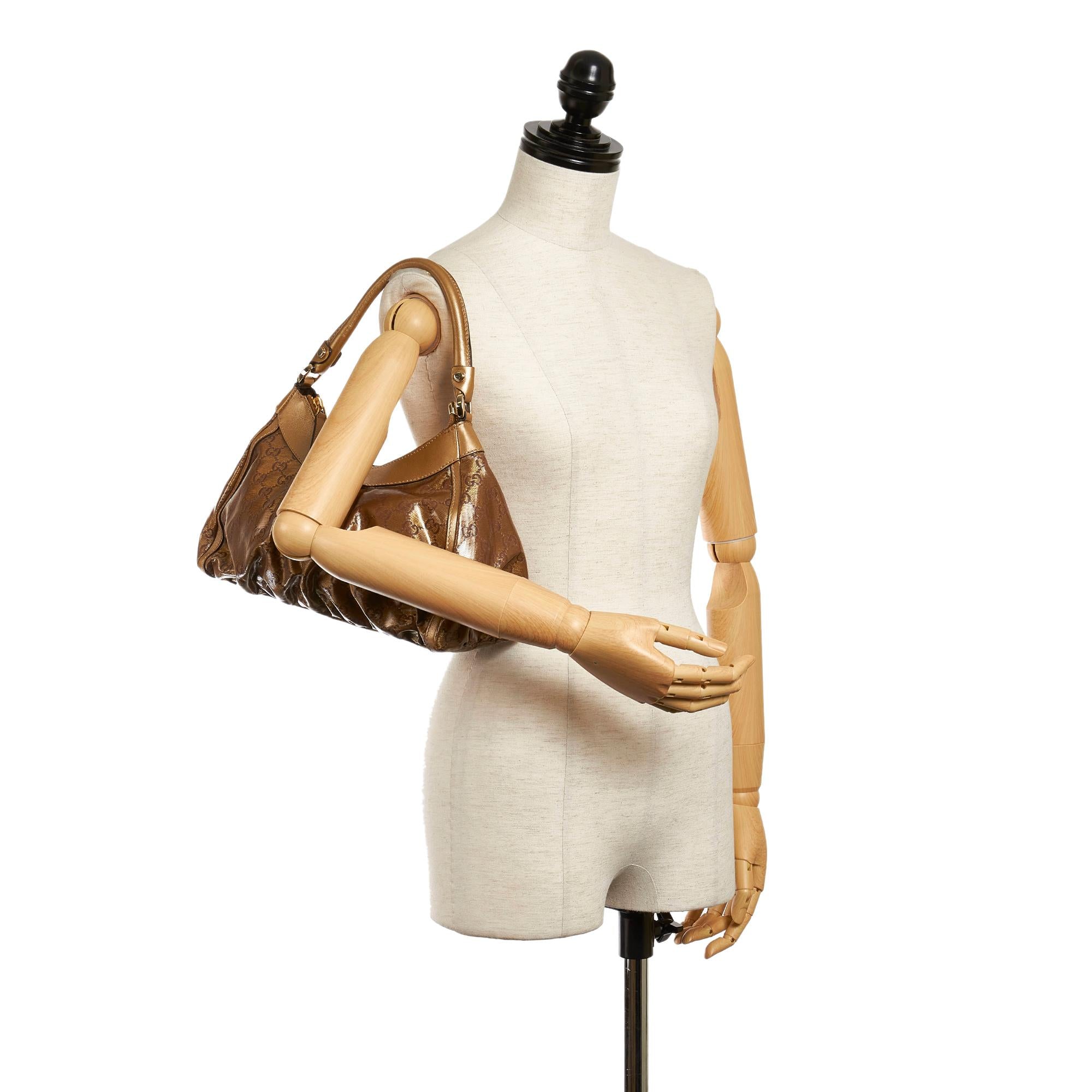 Gucci GG Crystal Abbey D-Ring Shoulder Bag (SHG-29525)