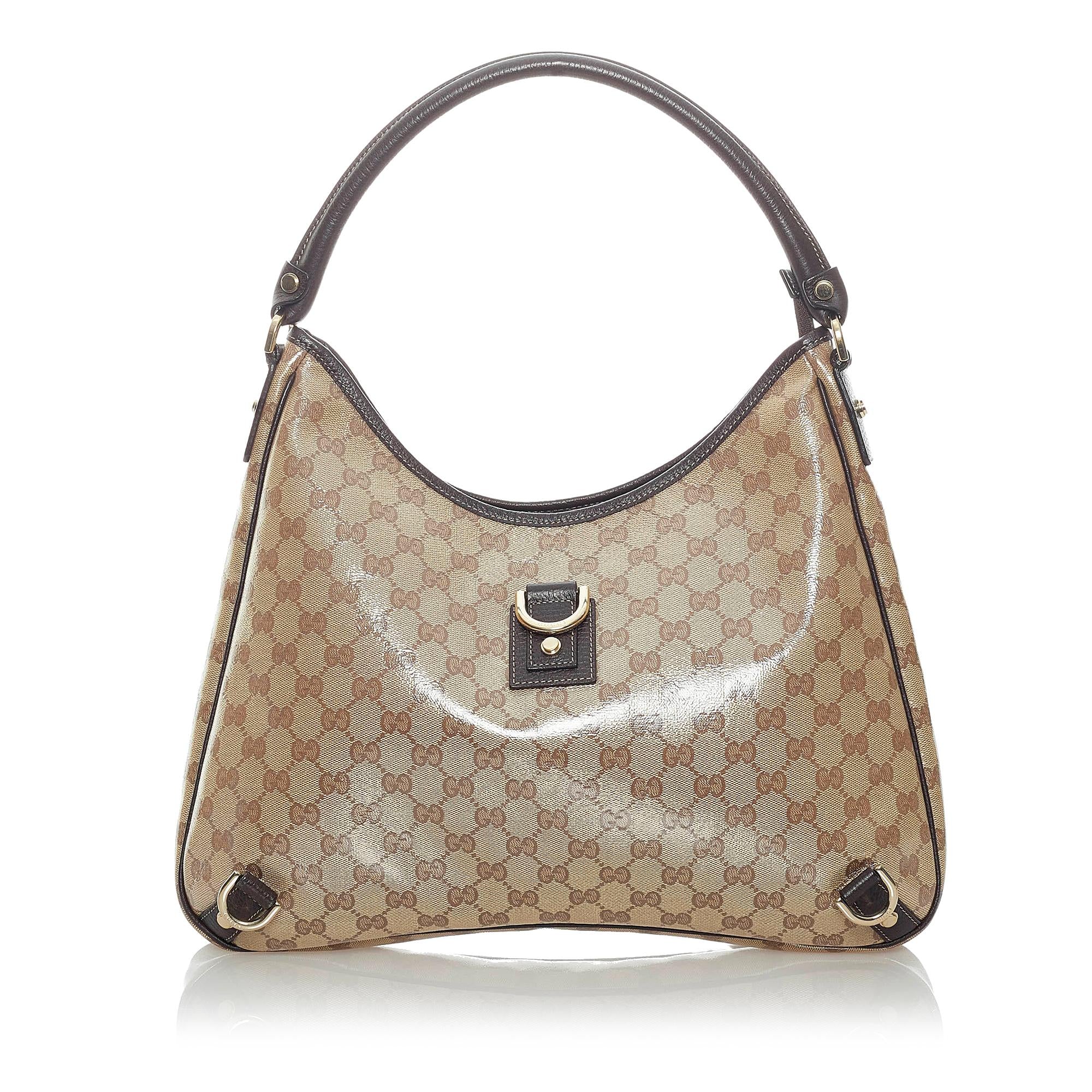 Gucci GG Crystal Abbey D Ring Shoulder Bag (SHG-32112)