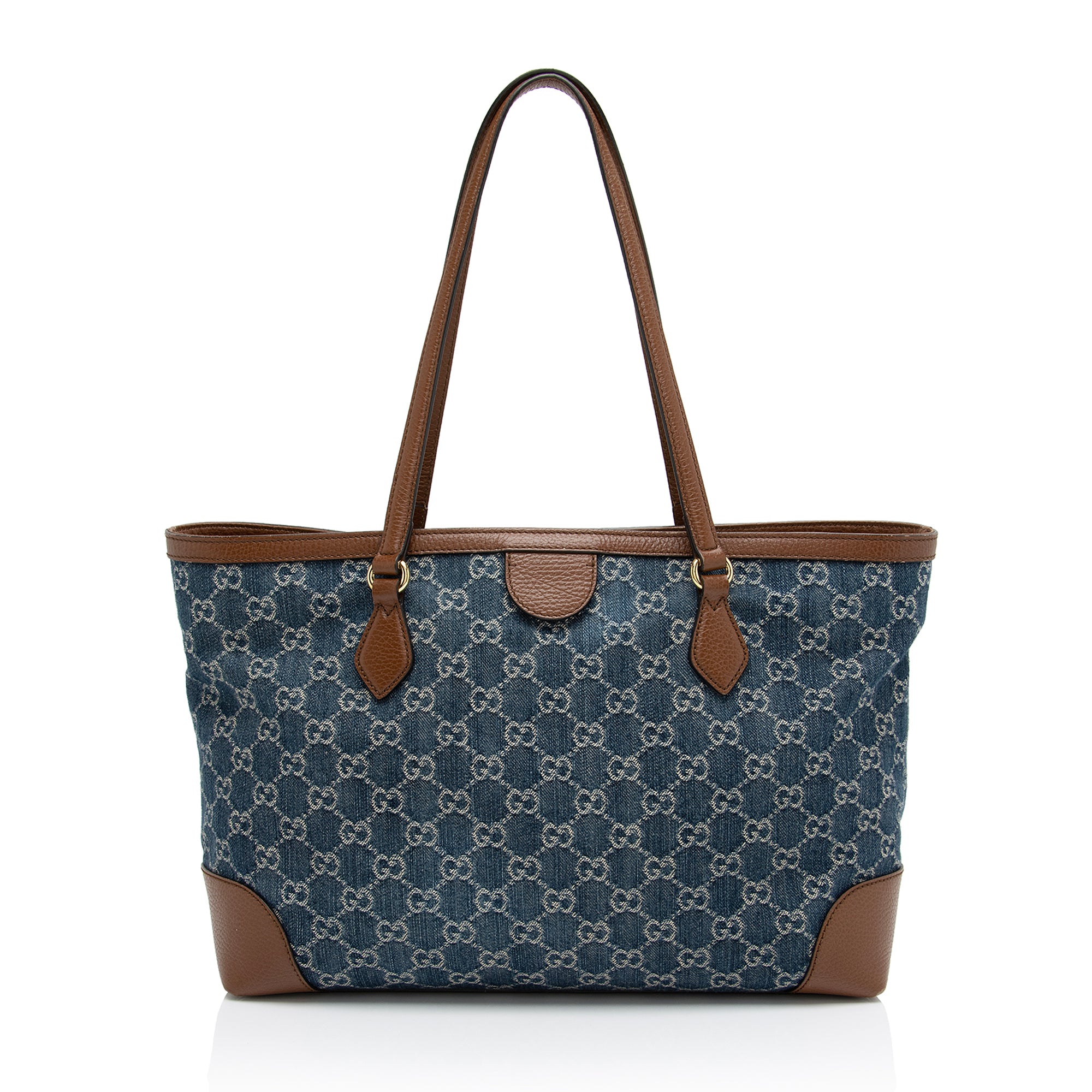 Gucci GG Denim Ophidia Medium Tote (SHF-DAKiQf)