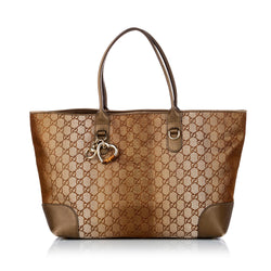 Gucci GG Lurex Heart Bit Tote Bag (SHG-30011)
