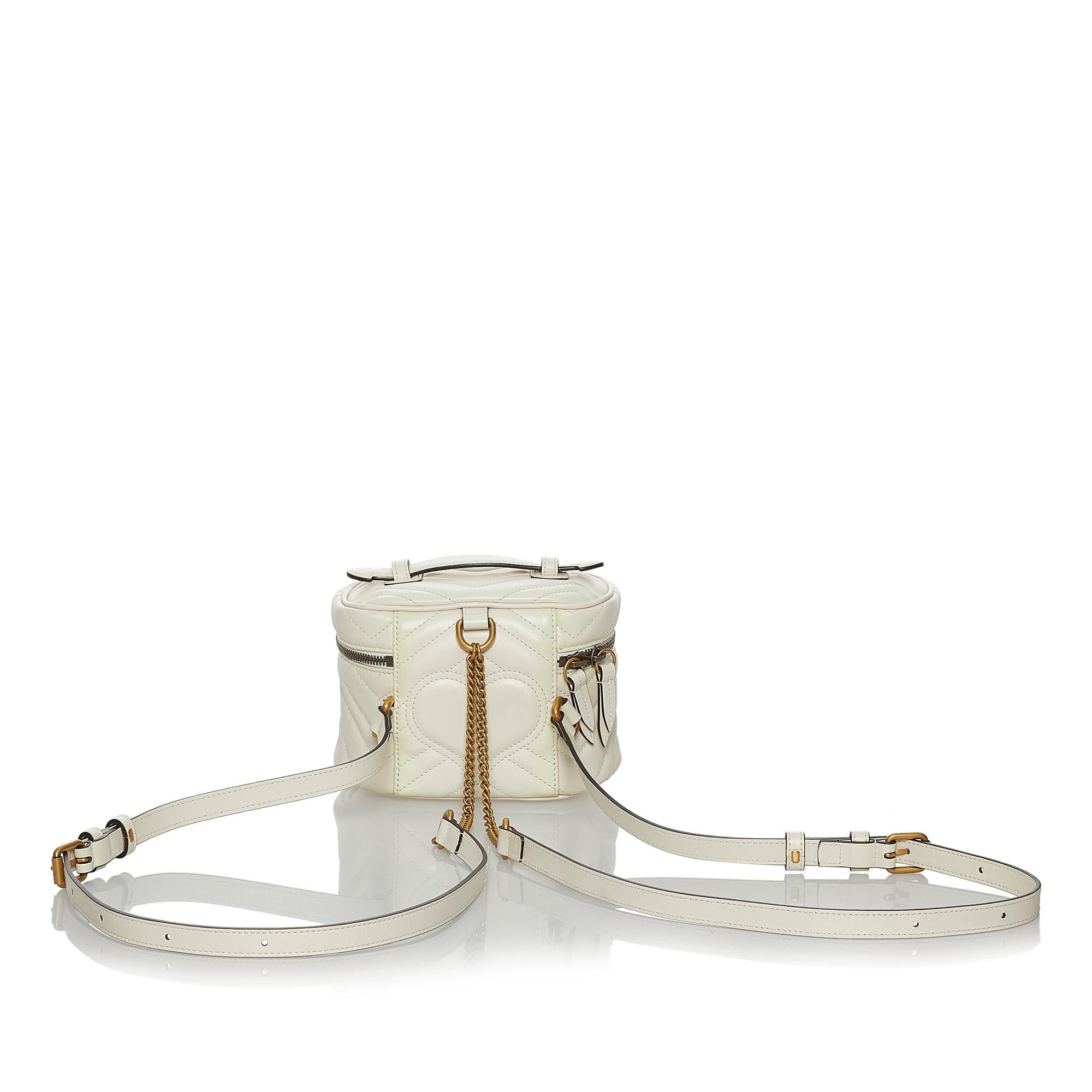 Gucci GG Marmont Leather Round Backpack (SHG-28597)