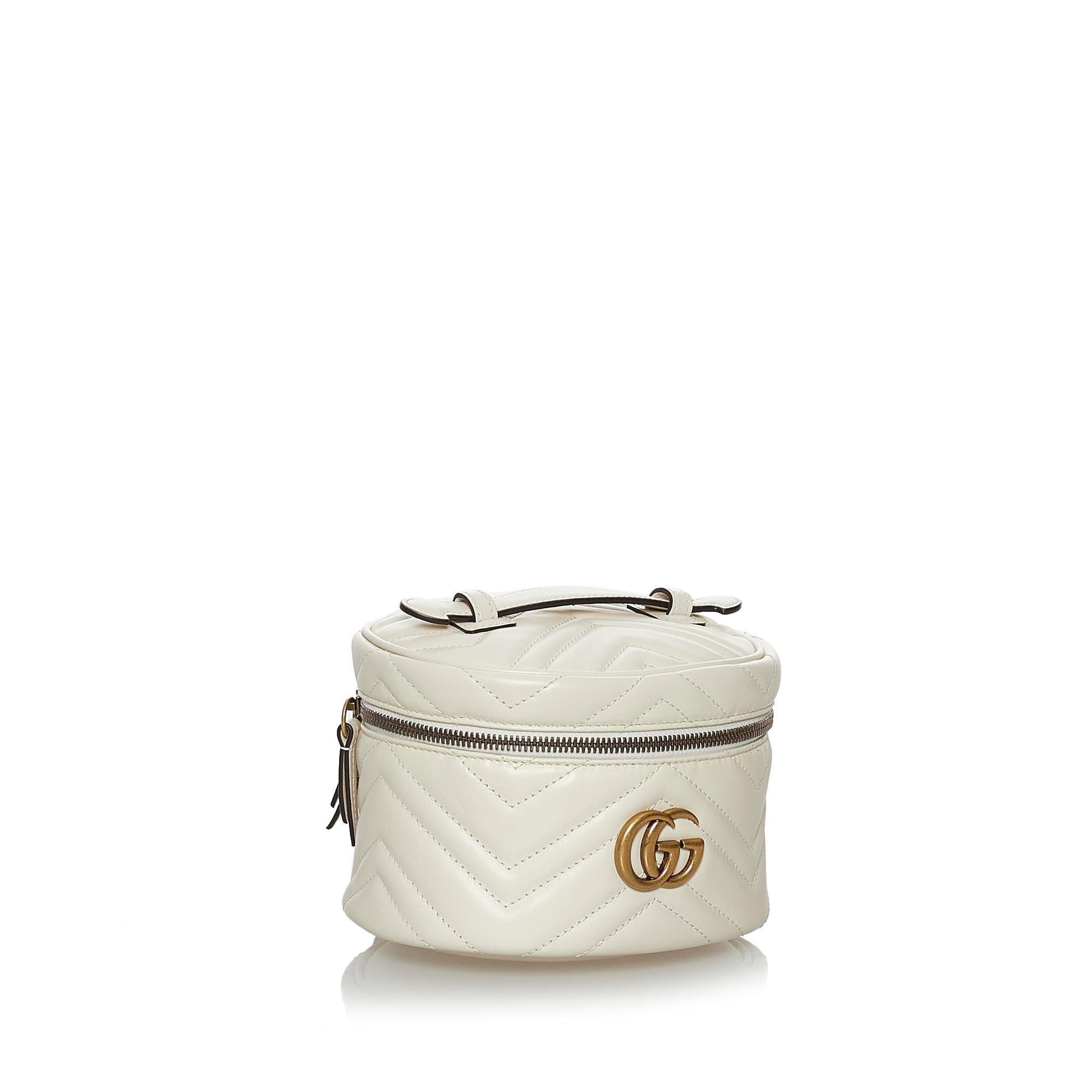 Gucci GG Marmont Leather Round Backpack (SHG-28597)