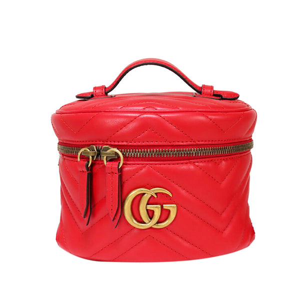 Gucci GG Marmont Leather Round Backpack (SHG-37614)