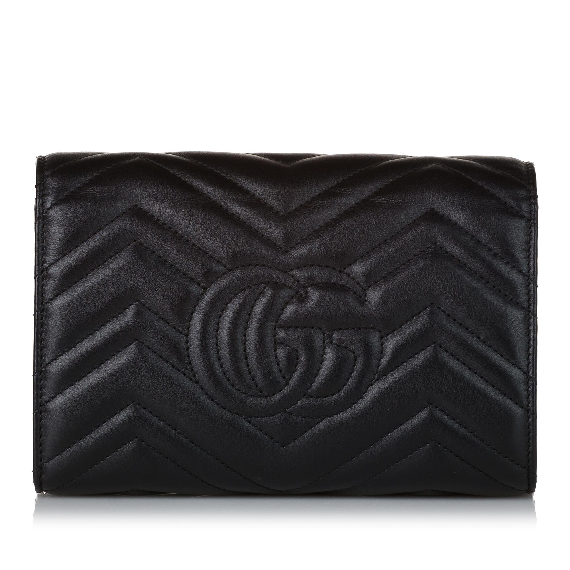 Gucci GG Marmont Leather Wallet On Chain (SHG-35248)