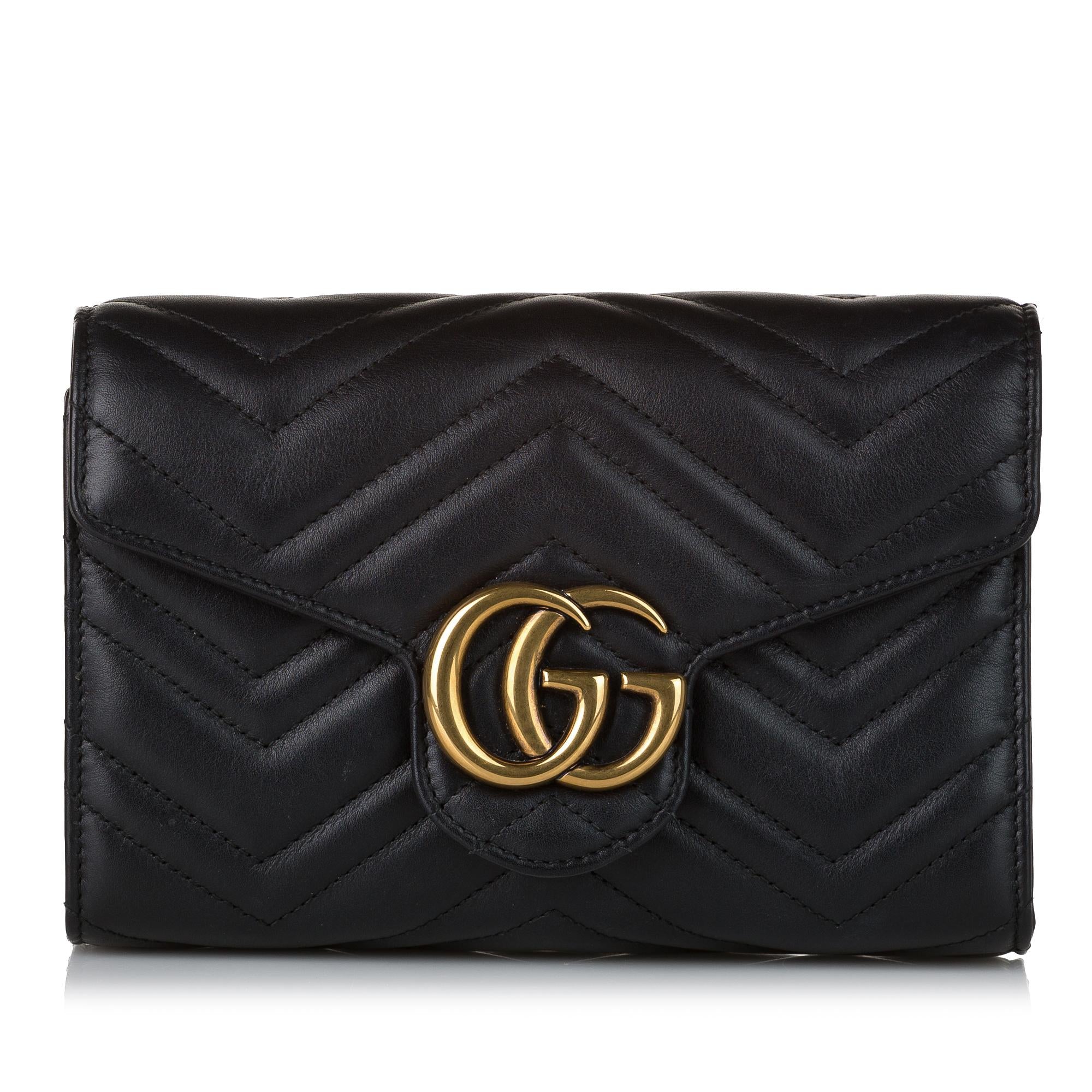 Gucci GG Marmont Leather Wallet On Chain (SHG-35248)