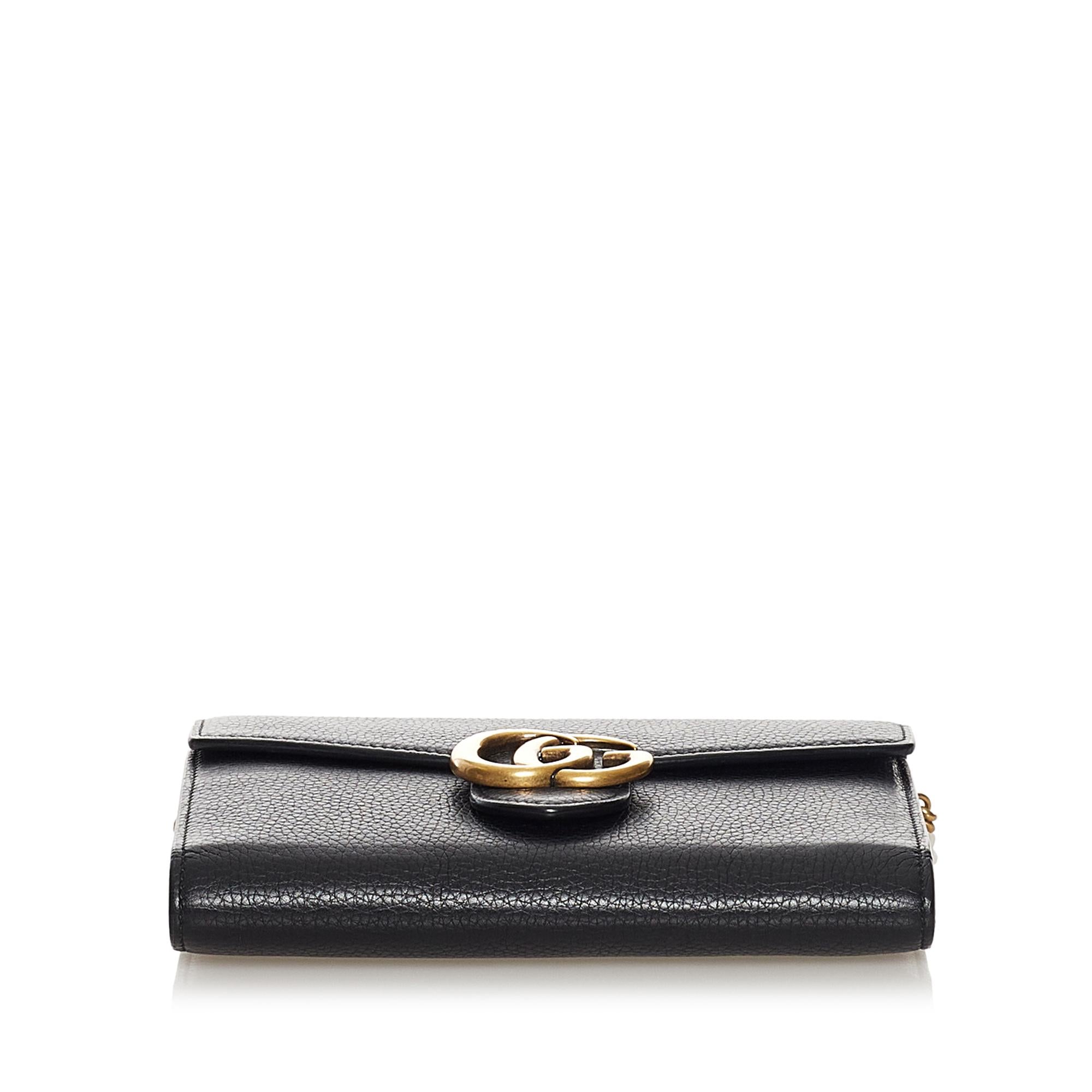 Gucci GG Marmont Leather Wallet on Chain (SHG-33733)