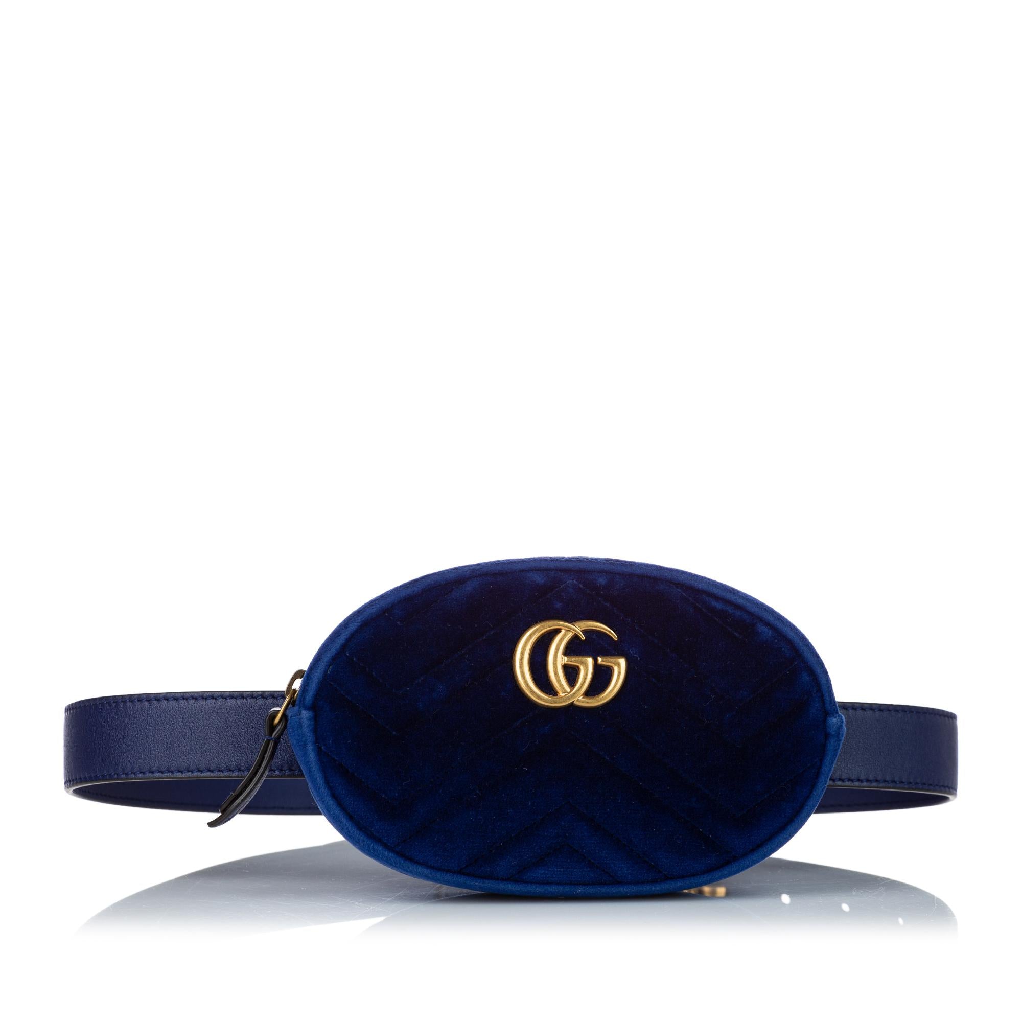 Gucci GG Marmont Velvet Belt Bag (SHG-34495)