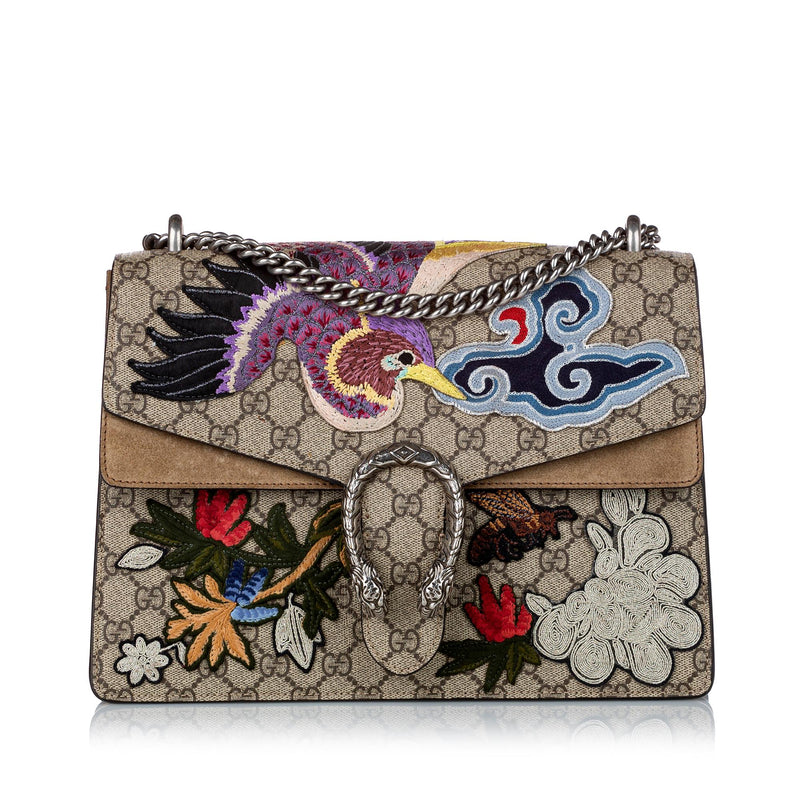 Gucci GG Supreme Bird Dionysus Shoulder Bag (SHG-29624)