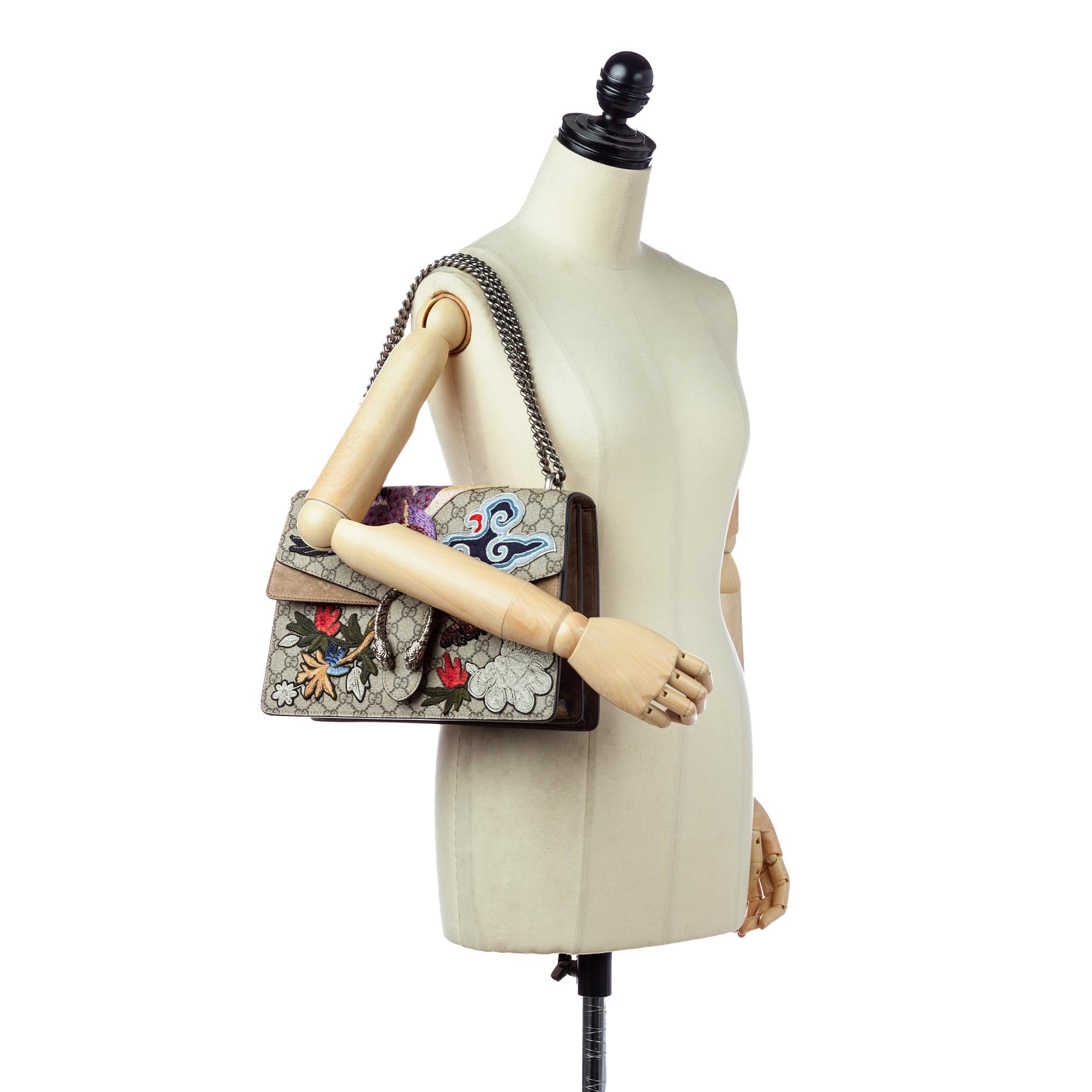 Gucci GG Supreme Bird Dionysus Shoulder Bag (SHG-29624)