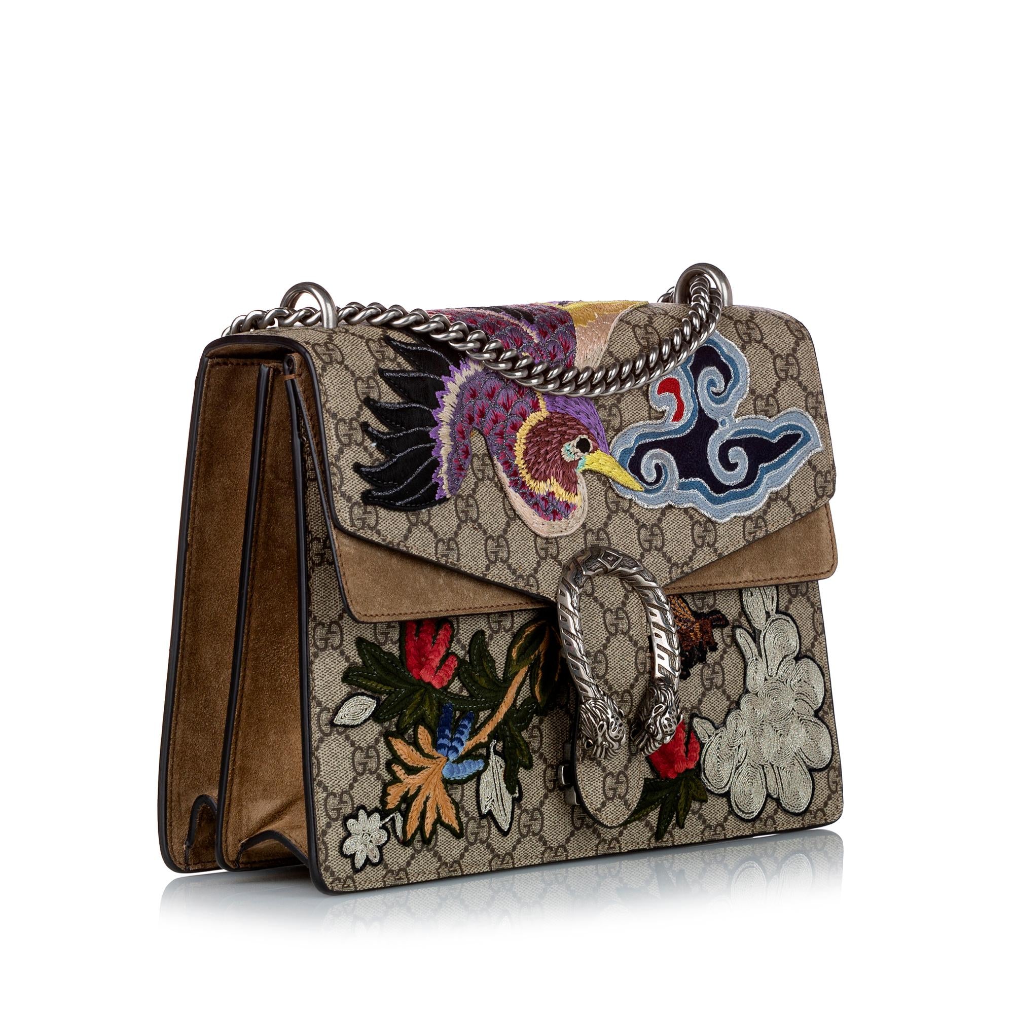 Gucci GG Supreme Bird Dionysus Shoulder Bag (SHG-29624)
