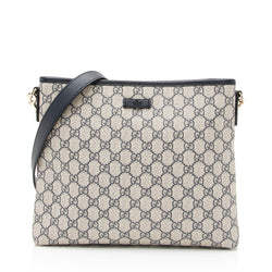 Gucci GG Supreme Classic Flat Medium Messenger Bag (SHF-23363