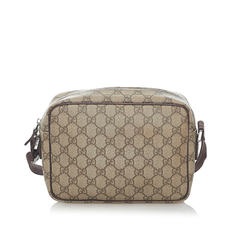 Gucci Gg-supreme Canvas Cross-body Bag - Grey