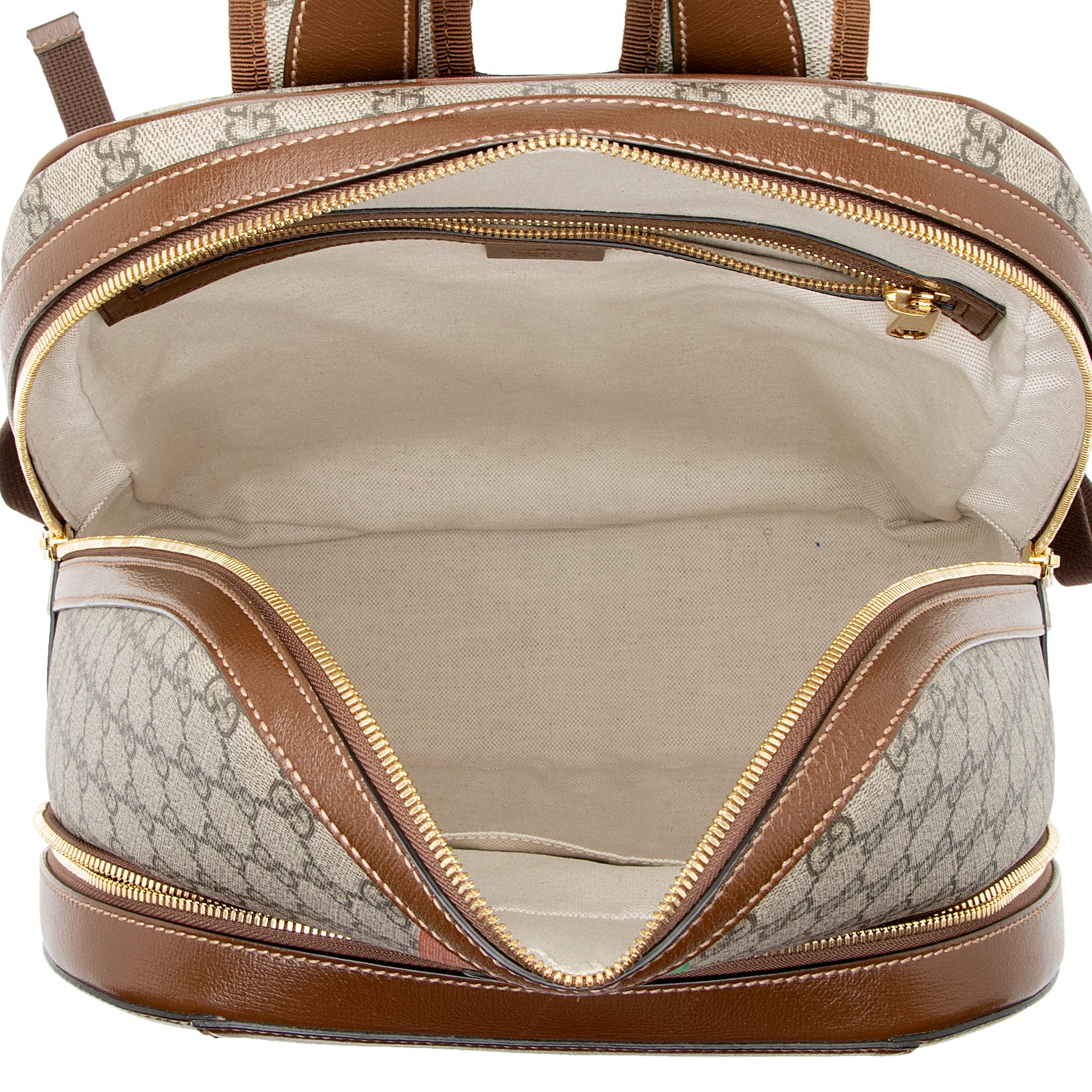 Gucci GG Supreme Fake/Not Medium Day Backpack (SHF-22255)