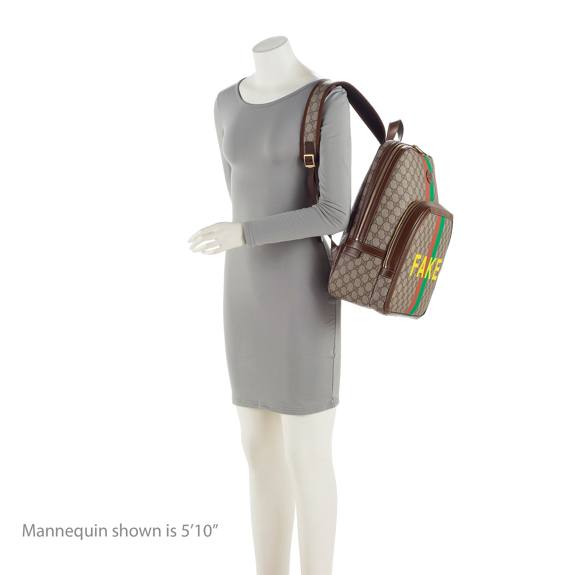 Gucci GG Supreme Fake/Not Medium Day Backpack (SHF-22255)