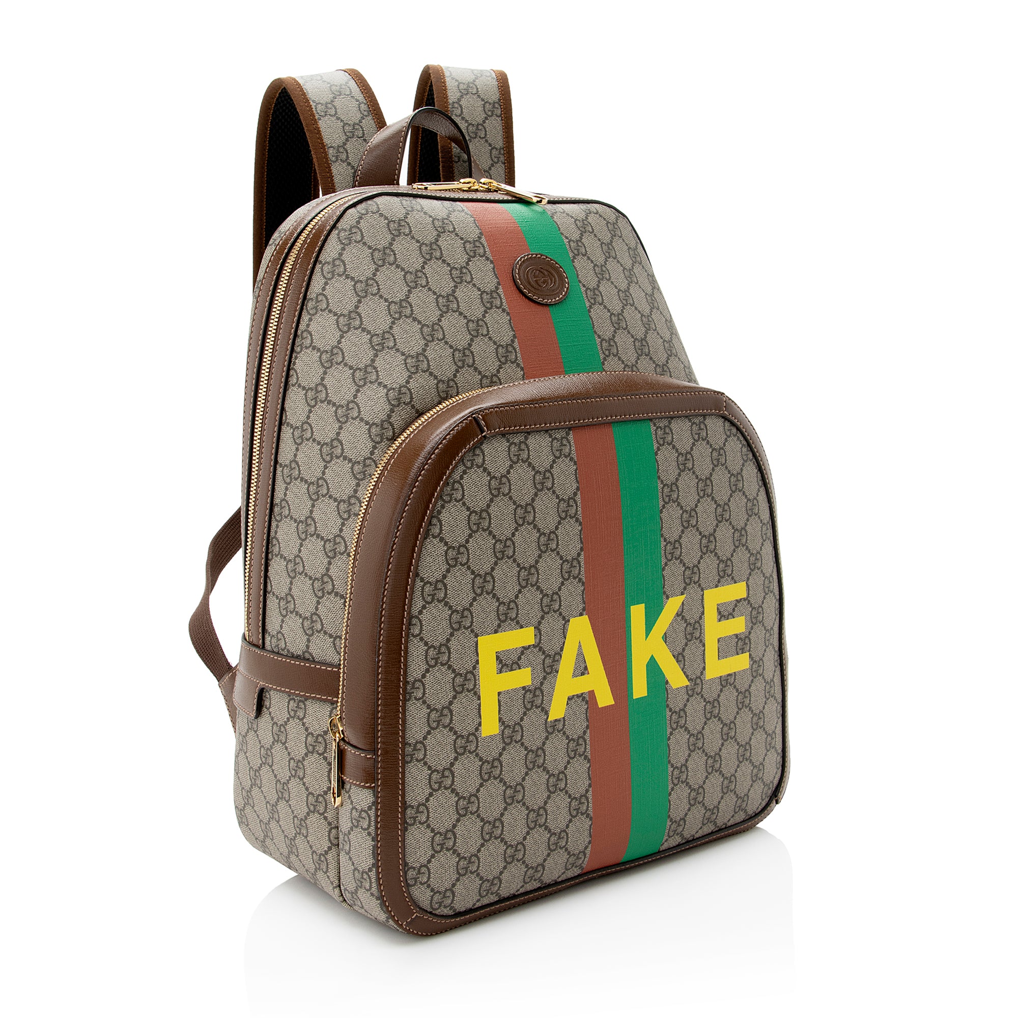 Gucci GG Supreme Fake/Not Medium Day Backpack (SHF-22255)