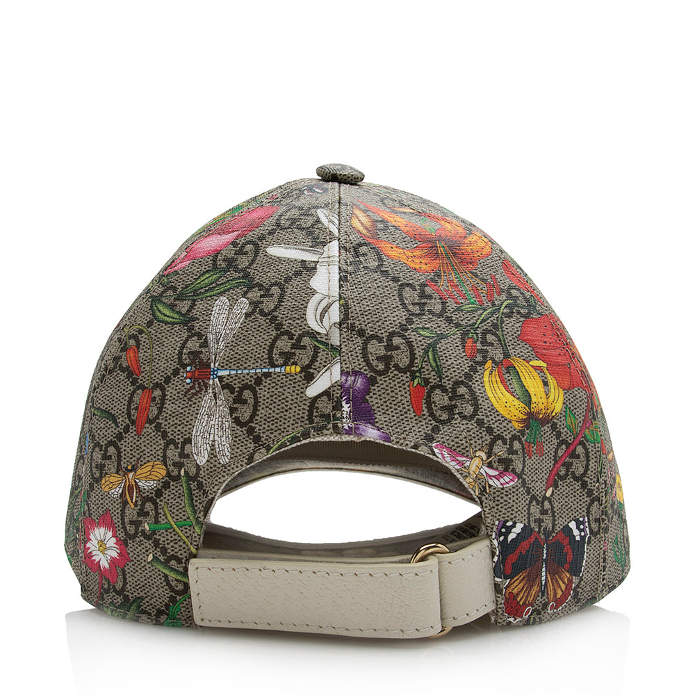 Gucci GG Supreme Flora Baseball Hat - Size M (SHF-21580)